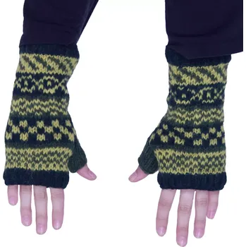 Rukavice Vlněné bezprstové rukavice Rajutan Green