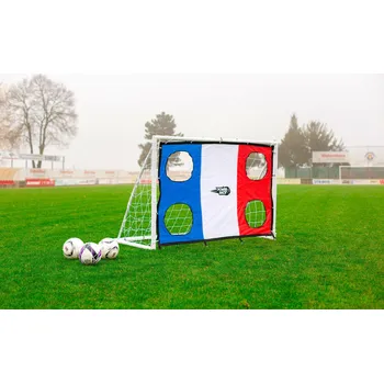 POWER SHOT Střelecká stěna na branku 1,8 x 1,2 m - francouzská vlajka BÍLÁ|VÍCEBAREVNÁ|ČERVENÁ