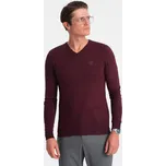 Pánský svetr OMBRE OM-SWBS-0107 MAROON M