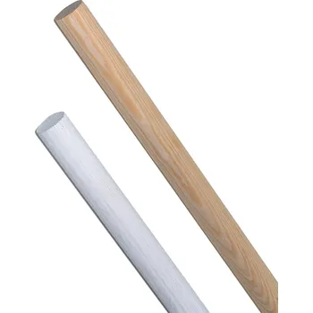 Venkovní tyč dřevěná 1 m - 1 m - bílá