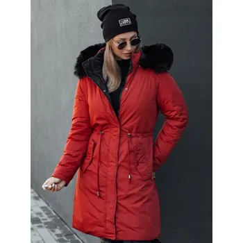 Dámský kabát Dámský kabát DSTREET TRENDNEL ČERVENÁ XL