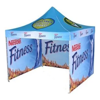 Vlajka Velkoprostorový nůžkový stan 3x3 m - Potištěná polo-stěna jednostranně