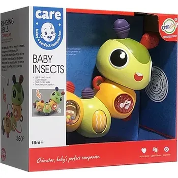 Hračka pro nejmenší Hudební chrastítko Housenka pro batolata