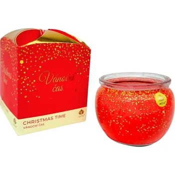 ARÔME Svíčka 90 g, ve skle a flower boxu, Christmas time