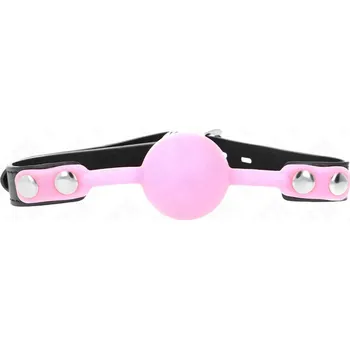 Roubík Kink Luminous Silicone Ball Gag 4cm Pink