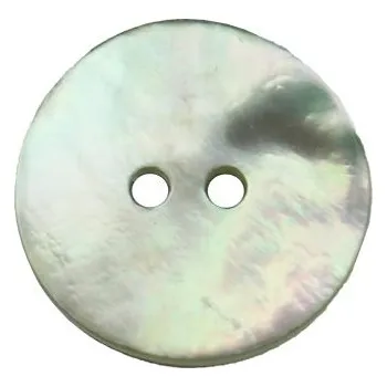 Knoflík Pro Háčkování Kulatý knoflík Ø 18 mm perleťový pastelově zelený