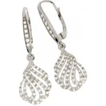 Zlatnictví Helios Náušnice z bílého zlata visací