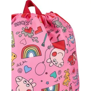 Sportovní vak Vak na stahovací šňůrky Peppa Pig ACCCS-AW24-107PP Růžová NOSIZE