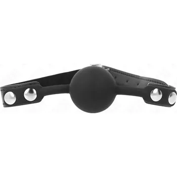 Roubík Kink Silicone Ball Gag 4cm Black