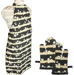 HOME ELEMENTS Dětská sada – zástěra a chňapka 50*70 + 10*22 cm, Květina