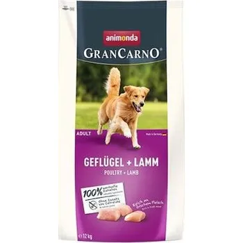 Volný čas Animonda GranCarno Dog DryFood Adult s drůbežím a jehněčím masem, 12kg