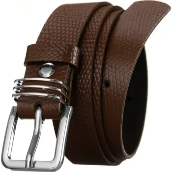 Peněženka Originální dámský kožený pásek Rovicky hadí vzor hnědý (Dámský pásek )