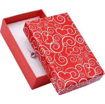 Dárková krabička Zlatnictví Helios Červená krabička na šperky