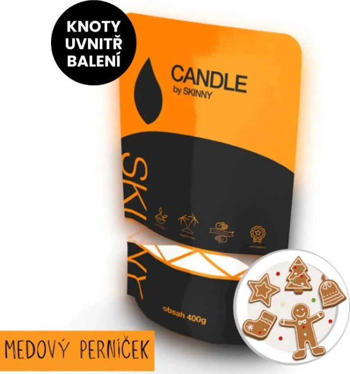 Decohouse Sypká svíčka - medový perníček