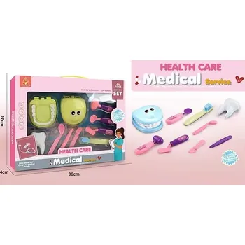 Hra na obchod Velká zubařská sada pro děti s vybavením