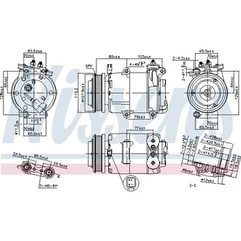 Kompresor klimatizace NISSENS Kompresor, klimatizace 89383