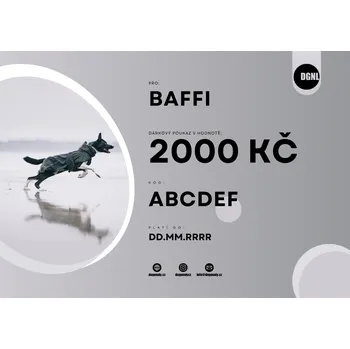 Dárkový potravinový koš DÁRKOVÝ POUKAZ 2000 KČ Klasický