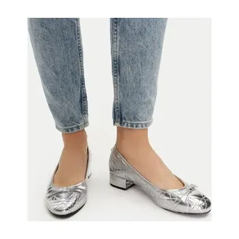 Dámské polobotky Polobotky Steve Madden Cherish-Q SM11003516 Stříbrná 39