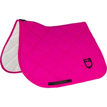 Equestro podsedlová dečka GP logo, skoková, fuchsia/black, skoková Full