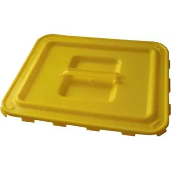 Odpadkový koš PP VÍKO ŽLUTÉ S ÚCHOPEM K NÁDOBĚ VAT 30-60 L