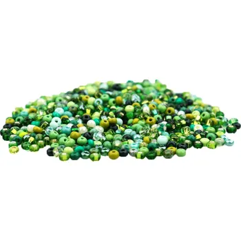 Korálek Rokajl PRECIOSA 8/0 50 g mix zelená