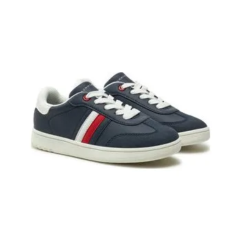 Pánské tenisky Sneakersy Tommy Hilfiger Stripe Low Cut Lace-Up Sneaker T3X9-33851-1269 M Tmavomodrá 30