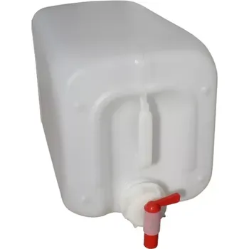 Kanystr PLASTOVÝ KANYSTR S KOHOUTEM 25L UN 3H1/Y1.9/170 NATUR 850G STOHOVATELNÝ VČETNĚ UZÁVĚRU