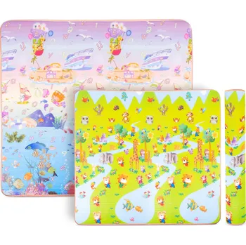 podložka na cvičení inSPORTline Rolovatelná dětská podložka Lhotino 200x180x1,5 cm Řeka/Oceán