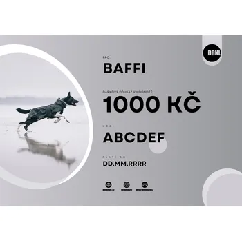 Dárkový potravinový koš DÁRKOVÝ POUKAZ 1000 KČ Klasický