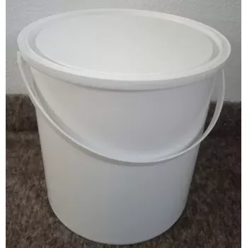 Dóza na potraviny PLASTOVÁ PLECHOVKA 2,5 L BÍLO/BÍLÁ VČETNĚ VTLAČOVACÍHO VÍČKA