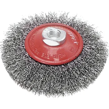 Brusný kotouč VERTO Kotouč drátěný 115 kónický, M14, jemný drát