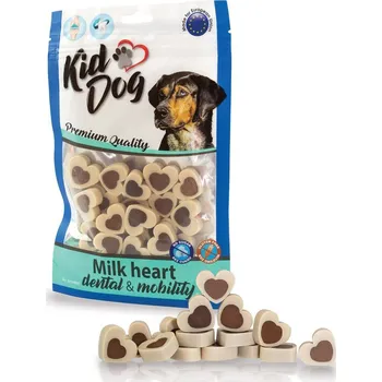 Pamlsek pro psa KIDDOG dentální vanilková srdíčka 80 g (min. odběr 5 bal.)