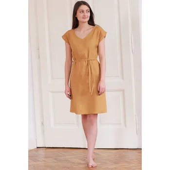 Dámské šaty Lotika České autorské šaty Lotika ze lnu oboustranné 782562