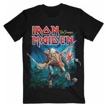 Pánské tričko Merch Iron Maiden: Iron Maiden Unisex T-shirt: Trooper Eddie Large Eyes (x-large) XL