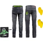 W-TEC Pánské moto džíny Alfred CE šedá - 3XL