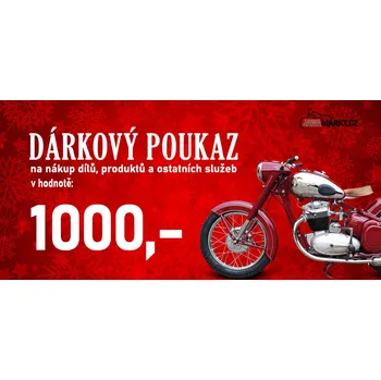 Dárková visačka Made in Czech Dárkový poukaz Jawamarkt - 1000 Kč