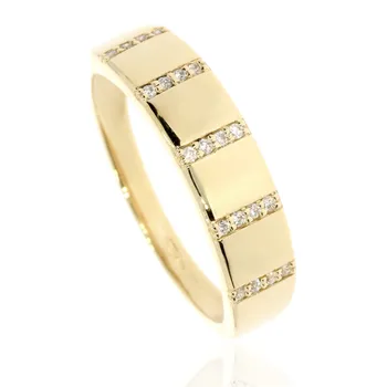 Prsten Zlatnictví Helios Diamantový praktický prsten