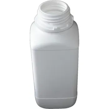 Láhev 310-79211 HDPE LÁHEV 1000 ML UN BÍLÁ HRANATÁ ŠIROKOHRDLÁ, BEZ UZÁVĚRU