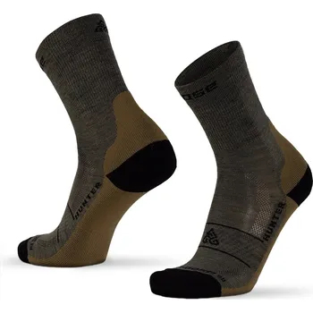 Pánské ponožky Moose Zimní vojenské ponožky HUNTER Merino Barva: Zelená, Velikost: S