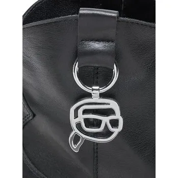 Dámské kozačky Polokozačky KARL LAGERFELD Kansas KL33265 Černá 36