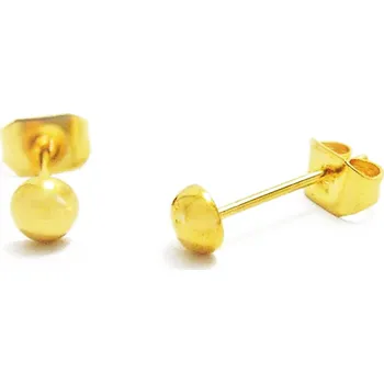 Náušnice Zlatnictví Helios Náušnice z chirurgické oceli zlacené