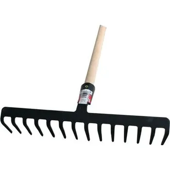 Zahradní nářadí Hrábě STREND PRO Premium R-606, 16 zubu, s násadou 211287
