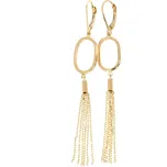 Zlatnictví Helios Zlaté visací náušnice s řetízky