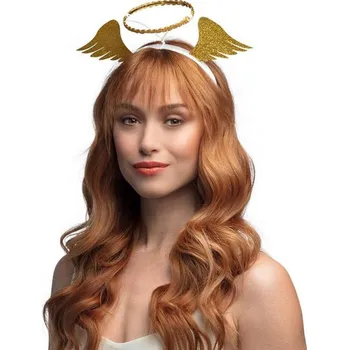 Karnevalový kostým Andělská čelenka - Se zlatou korunkou