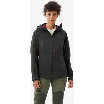 Pánská softshellová bunda SIMOND Dámská turistická softshellová větruodolná bunda MT 900 S ZELENÁ