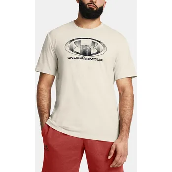 Pánské tričko Pánské tričko Under Armour M GLITCH LOGO 60/40S SS Under Armour krémová 3101020
