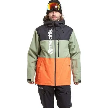 Sportovní oblečení Meatfly pánská SNB & SKI bunda Manifold Black / Orange | Černá | Velikost XXL