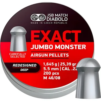 Diabolka Unknown Diabolo JSB Exact Jumbo Monster Deep Redesigned 200ks cal.5,52mm
