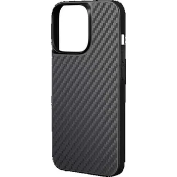 Pouzdro na mobilní telefon Epico Hybrid Carbon kryt pro iPhone 14 s podporou uchycení MagSafe - černý + DOPRAVA ZDARMA