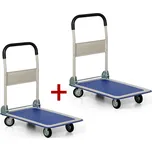 Plošinový vozík se sklopným madlem 1+1 ZDARMA, nosnost 150 kg